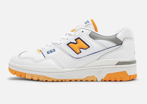 New Balance 550 White Vibrant Orange 