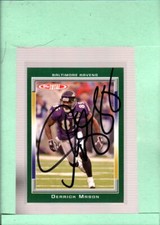 2006 Topps Total Autograph #293 Derrick Mason MINT Ravens ID:44303