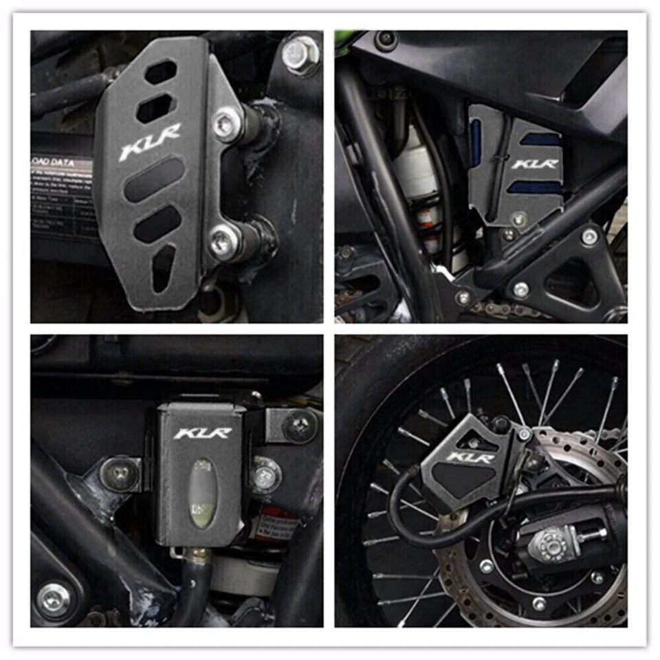 Radiator Fork Stabilizer Brake Caliper Battery Chain Pipe Cover For KLR650 08-18 — 第 2/4 张图片