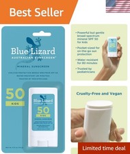 Kids Mineral SPF 50 Sunscreen Stick, Zinc Oxide, 100 Mineral Actives, Develo...