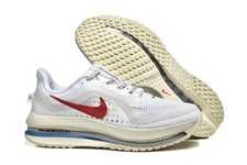 Nike AIR ZOOM Pegasus Premium White and Red Men's Air Cushion Sports shoes