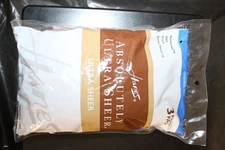 Hanes Absolutely Ultra Sheer Pantyhose 3-Pack  Barely There F Slightly Imperfect