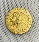 1910 $2.5 Gold Indian Head  Coin