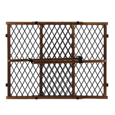 Position Lock Adjustable Wood Baby Gate Farmhouse Collection