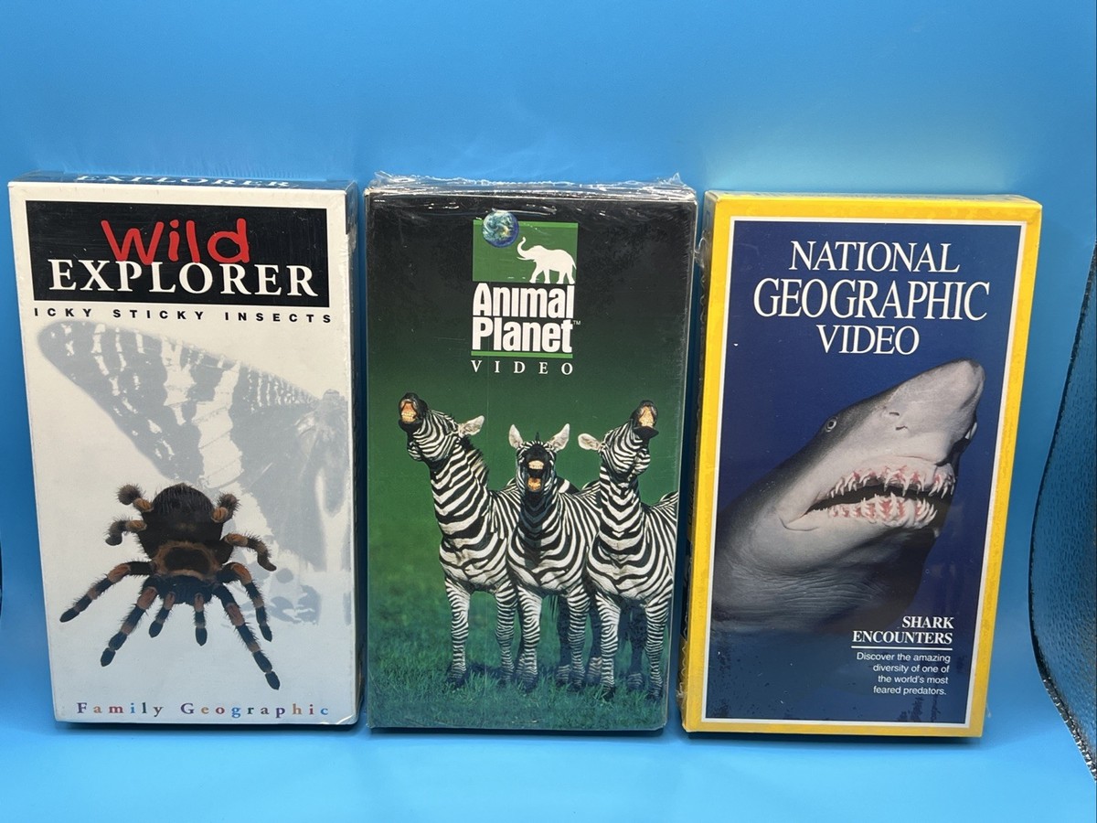 National Geographic/Animal Planet/Wild Explorer VHS Video Lot of 3