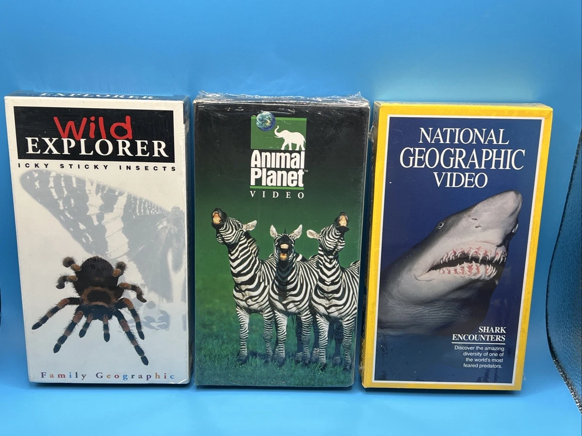 National Geographic/Animal Planet/Wild Explorer VHS Video Lot of 3