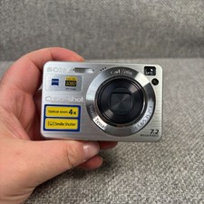 Sony Cyber-shot DSC-W110 7.2 MP Digital Camera Silver Tested Retro Y2K Digicam