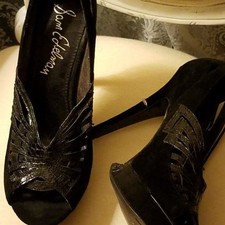 REDUCED NEW HOT HEELS by Sam Edelman Leather Suede Embossed Sandal Pump SIZE 10