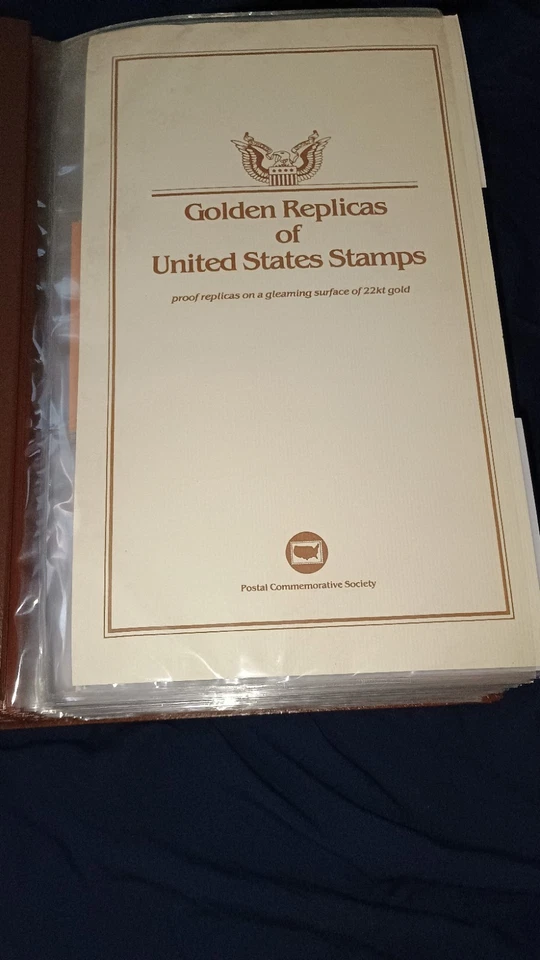 22k Golden Overlay Replicas of  29c Stamps   1992- 1993 W/ First Day Issue Stamp - Image 4 of 4