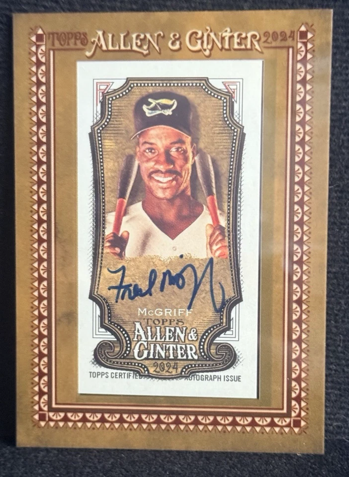 2024 TOPPS ALLEN & GINTER MINI FRAMED AUTOGRAPH #MA-FM FRED MCGRIFF AU HOF - Image 2 of 4