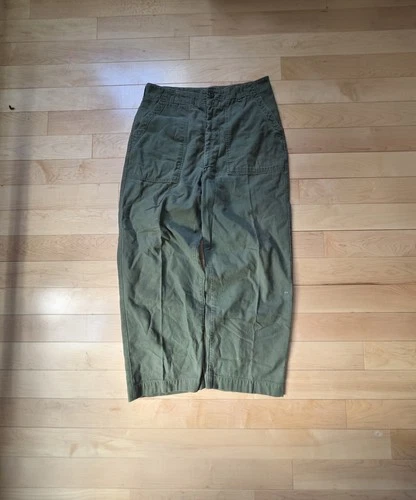 Vintage 60s Baggy OG-107 Military Fatigue Pants Men's 32 Fair Condition Vietnam