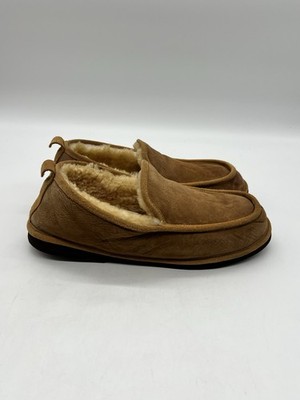 L.L. Bean Wicked Men Sz 13 Brown Suede Good Sheepskin Fur  display picture 1