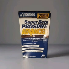 Super Beta Prostate Advanced Male Supplement with Beta-Sitosterol, 120 Cap 8/26