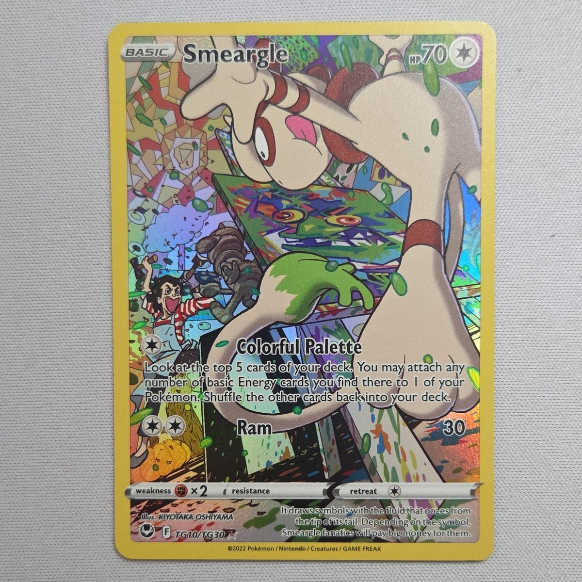 Pokmon TCG Smeargle TG10/TG30 Swsh12 Trainer Gallery Ultra Rare Full Art Holo Pokmon TCG Smeargle TG10/TG30 Swsh12 Trainer Gallery Ultra Rare Full Art Holo