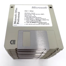 Vintage Software Microsoft Office Professional 4.3 – Full 24-Disk Set, DMF 3.5”