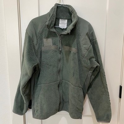 Polartec Full Zip Fleece Jacket. Olive Color, Medium, Cold Weather (Gen III)
