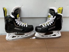 Bauer Supreme S29 Youth Ice Hockey Skates Size 2 Black/White Yellow