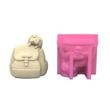 Succulent Plant Pots Silicone Mold Jewelry Storage Boxes Resin Mold DIY Hedgehog