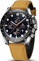 Ln Lenqin Uhren Herren Analog Quarz Uhr 30M Wasserdicht Armbanduhr Herren Mit