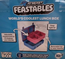 Mr Beast Feastables Worlds Coolest Lunch Box Blue/Pink Brand New In Package
