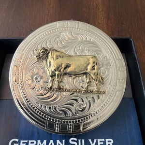 New Montana Silver Bull snuff can lid.