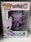 Funko Pop! Vinyl: Pokémon Mewtwo #581 Signed With Protector Case