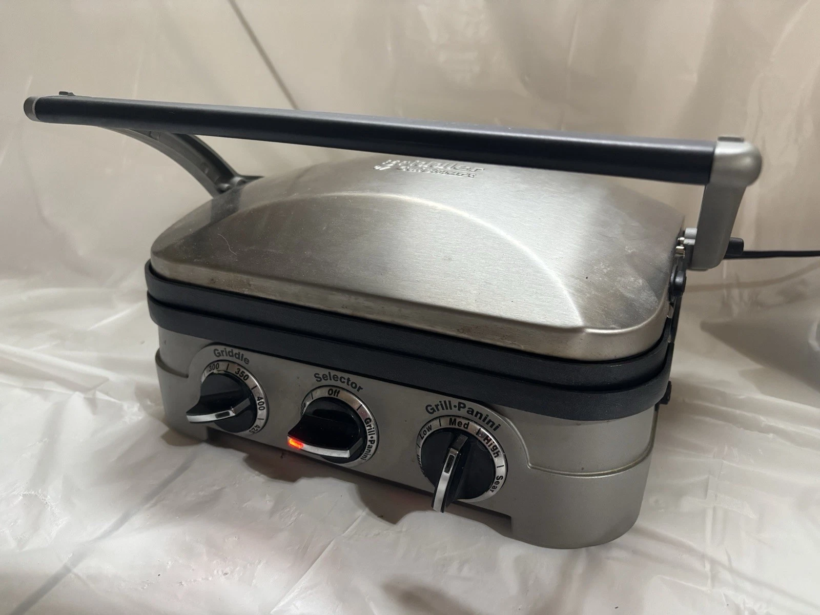 Cuisinart GR-4N 5-in-1 Griddle Grill Griddler Panini Press Maker Stainless
Opens in a new window or