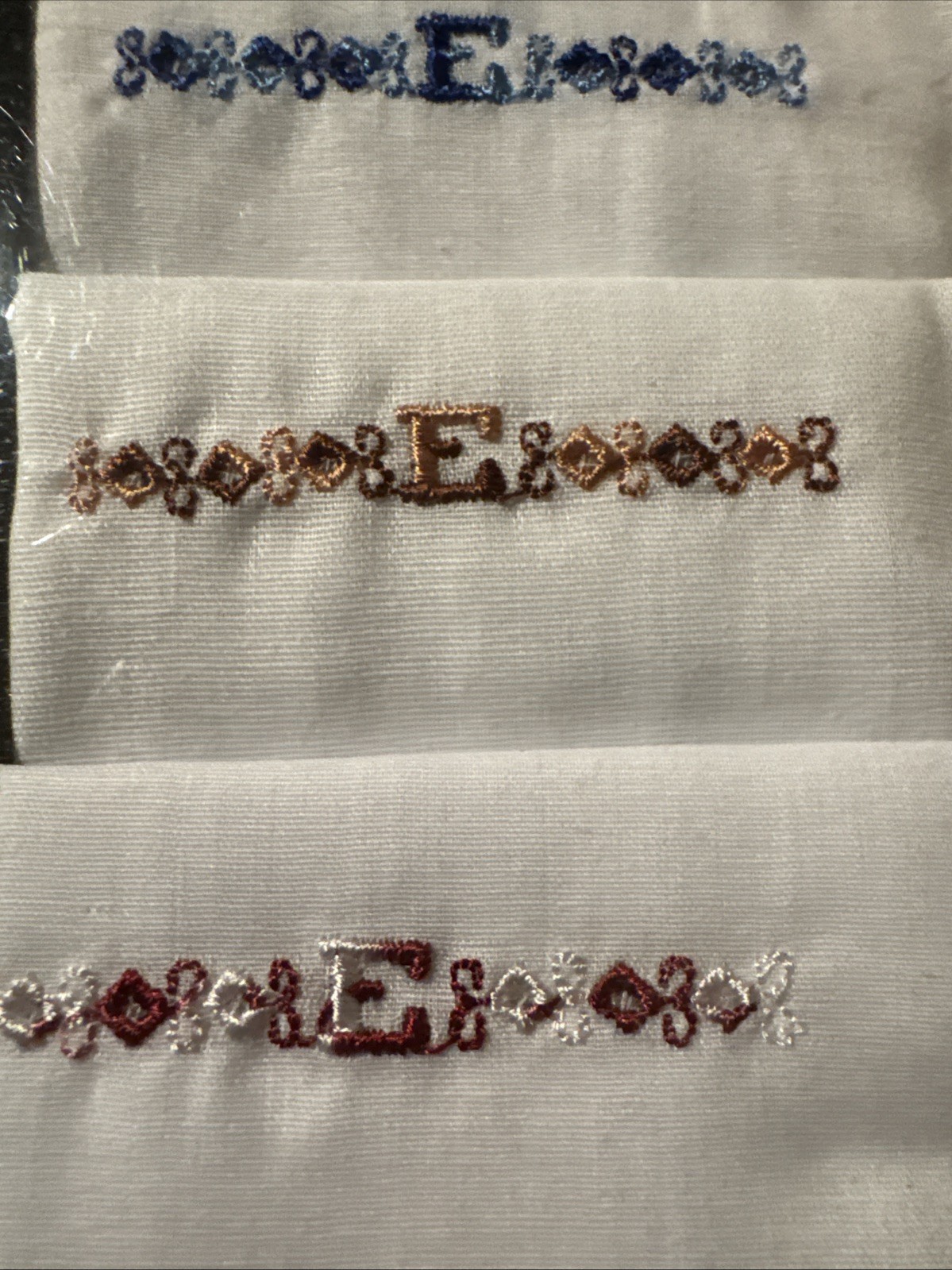 Mens Handkerchiefs Monogram Initial “E” 3 Pack Em… - image 5