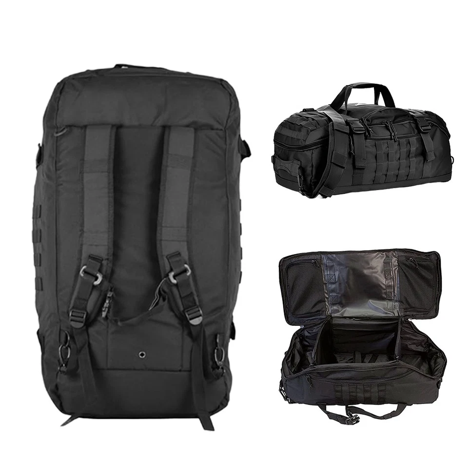 Bolsa de Lona Grande 50L, Mochila Táctica 3 en 1 Paquete MOLLE para Deportes, Gimnasio, Ou... Foto 3 de 4