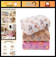 Super Soft Fluffy Fleece Dog Blankets - 3 Pack Premium Pet Throws 31x20