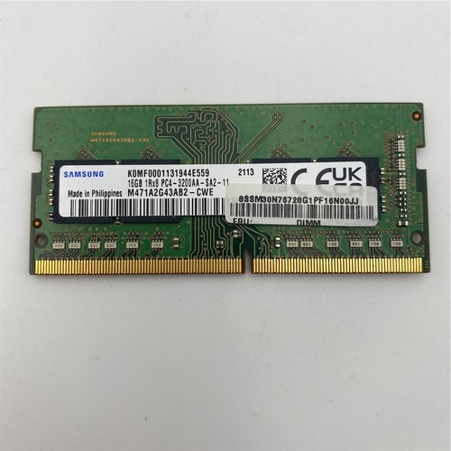 Samsung 16GB DDR4 PC4-25600 3200MHz 1.2V SODIMM M471A2G43AB2-CWE - Picture 1 of 5