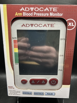 #ad #ad Advocate Arm Blood Pressure Monitor L Model SPBP 04 Large Cuff New In Box $16.99