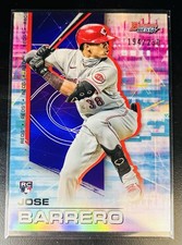 Jose Garcia Barrero 2021 Bowman's Best Purple Refractor /250 #79 Cincinnati Reds