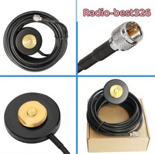 NMO Mount Magnetic Base 5M Cable Mini UHF Plug For Mobile Radio