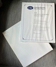 Creative Memories 12 x 15 Single Side White Ruled Scrapbook pages Refill RCM-15R