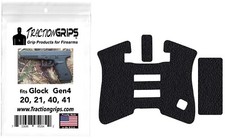 Tractiongrips rubber grip tape overlay for Glock 20 Gen4, 21 Gen4 grips