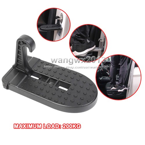 1x Black SUV Truck Car Door Latch Hook Step Non-Slip Foldaway Foot Pedal Ladder