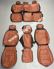 Katzkin 2019 2020 2021 2022 Chevy Silverado Crew Cab Cognac Leather Seat Covers