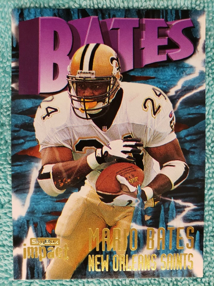 1997 SKYBOX IMPACT MARIO BATES #184 NEW ORLEANS SAINTS  - Image 2 of 4