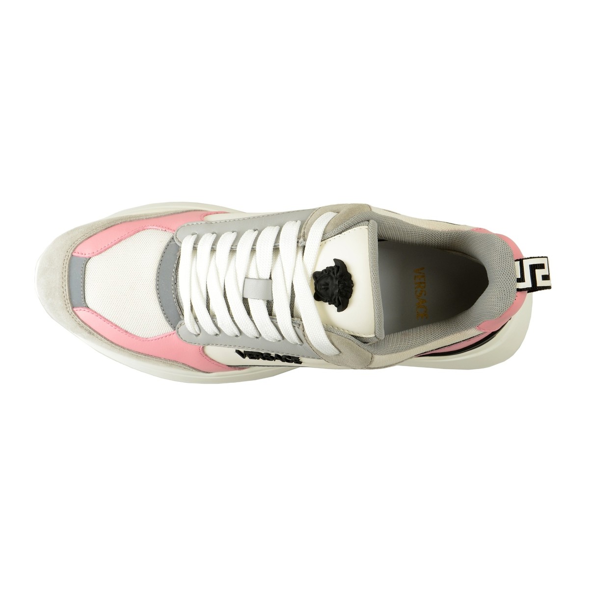 VIP【関税送料無料】希少 VERSACE WHITE AND PINK SNEAKERS Versace Mercury M_VS_04 Sneakers Pink,White | VERSACE US