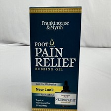 Frankincense  Myrrh Topical Homeopathic Foot Pain Relief Oil safe for Diabetic