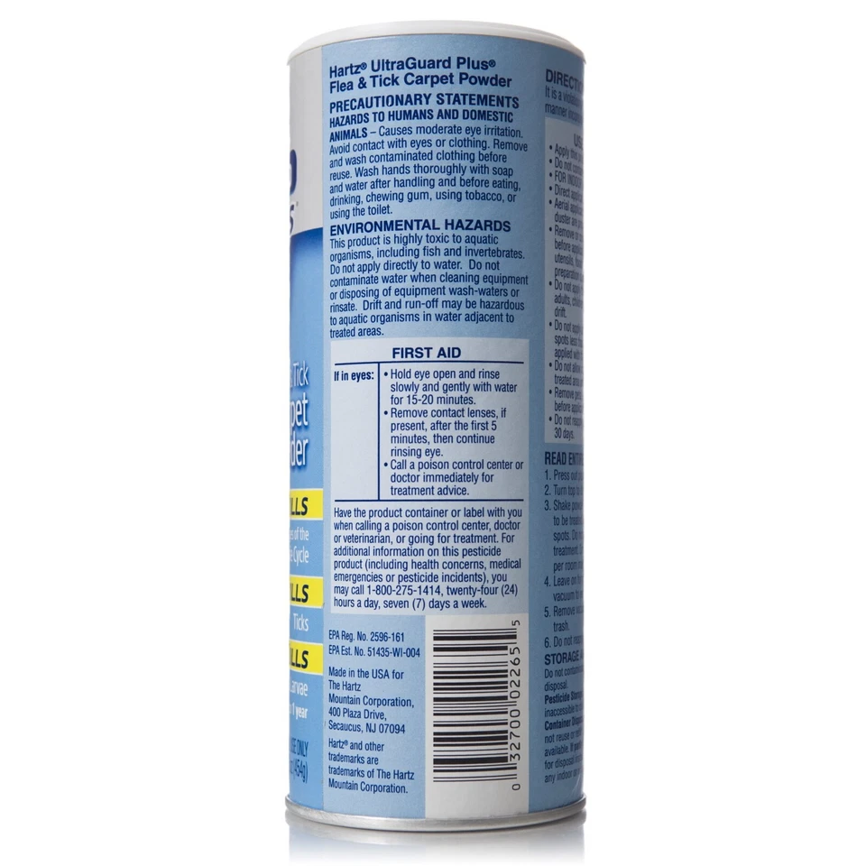 Hartz UltraGuard 跳蚤蜱地毯粉 16 盎司 2 件套 — 第 4/4 张图片