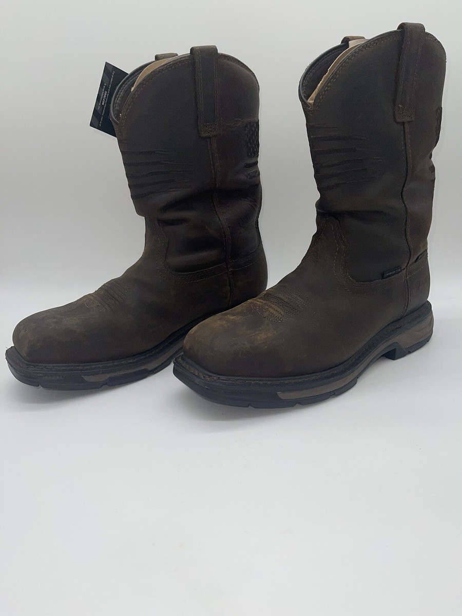 Tried On Ariat Men's WorkHog® XT Patriot H2O Carbon Toe Work