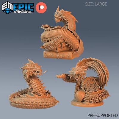 GIANT SNAKE Epic Miniatures Fantasy 28mm Dungeons and Dragons DnD Miniatur