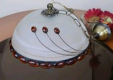 Jugendstil Deckenlampe AURUM Bernsteinlampe Edelstein Lampe Bernstein Tiffany