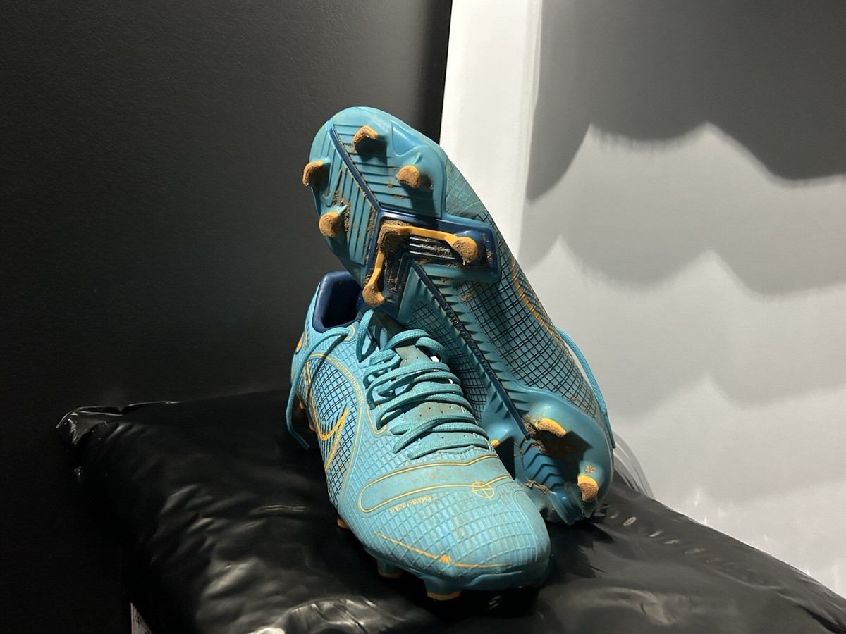 Nike Vapor 14 Academy FG/MG Soccer Blue Chlorine Ora DJ2869-484 Men\'s Size 9 Nike Vapor 14 Academy FG/MG Soccer Men main image 3