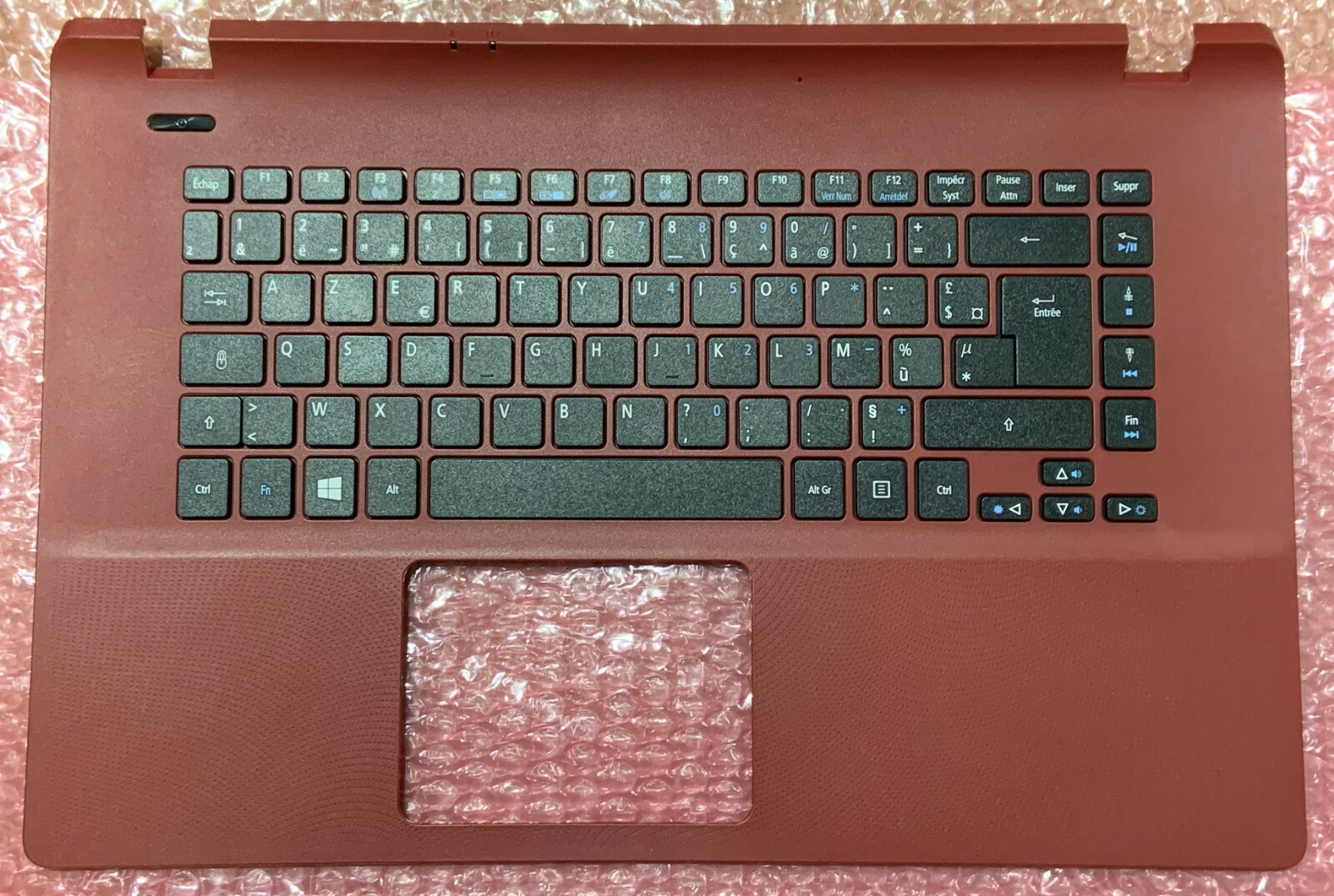 Clavier AZERTY Français Acer Aspire ES1-521 Topcase Rouge Remplacement PC Portable 15 Pouces