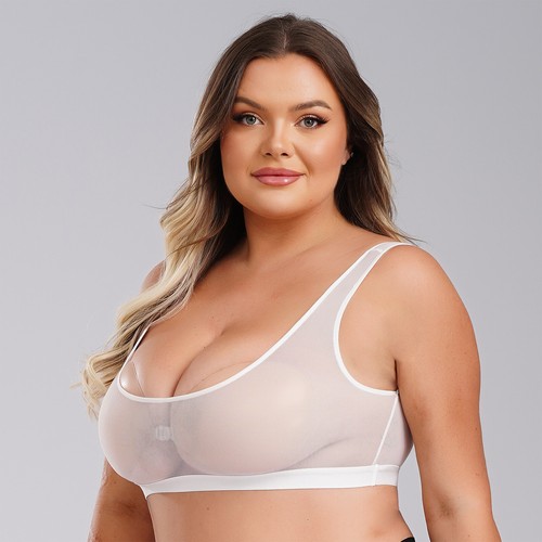 Women Bra Collection Lingerie Nightwear Vest Top Tank Sleepwear Plus Size Mesh - Picture 25 of 33