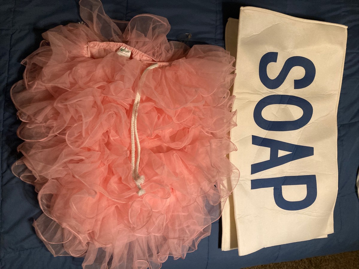 strapless open back dress Zoey Layered Pink Tulle Loofa Mini Dress main image 0