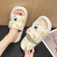Thick-bottomed Cartoon Astronaut Woman Summer Couple Non-slip Slippers for Men